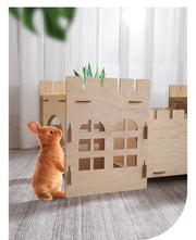Cozy, sturdy, stylish shelter for rabbits and guinea pigs alike!