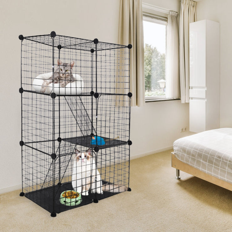 Cat Cage DIY Indoor Pet House, Suitable For Kittens, Puppies, Rabbits