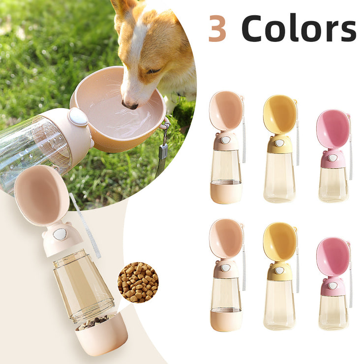 Portable Dog Water Bottle Food And Water Container For Pet Pets