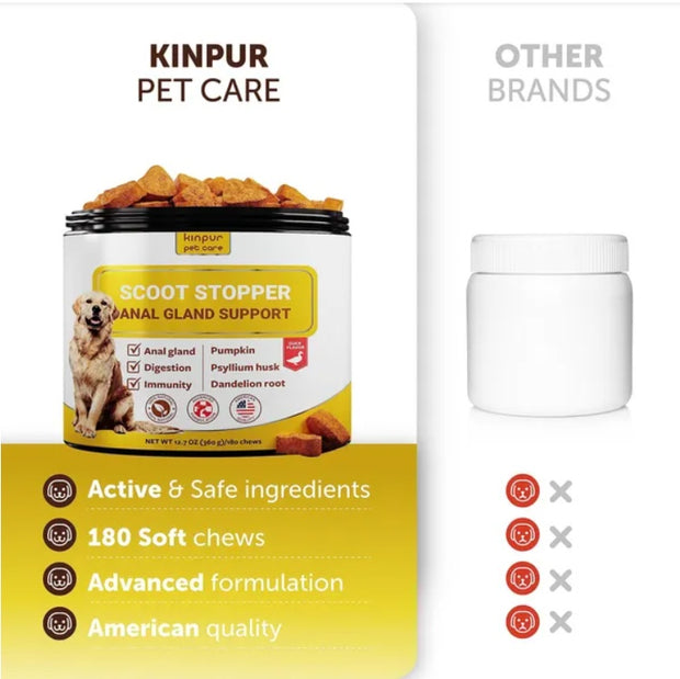 Supports digestion and anal glands with pumpkin and fiber-rich chews