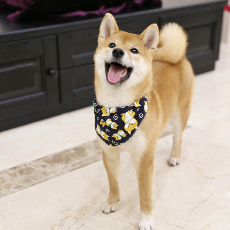 Saliva towel dog Japanese saliva triangle scarf