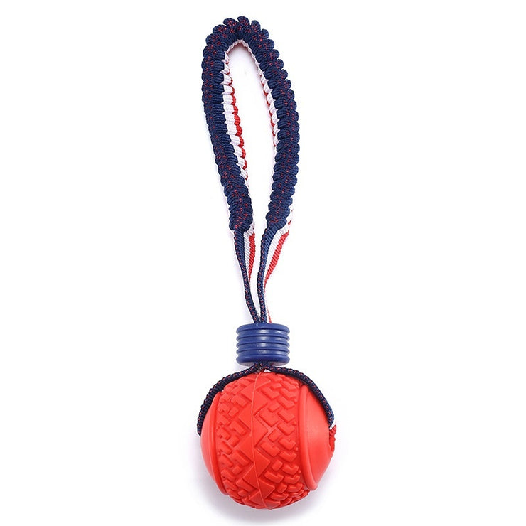 Interactive Dog Toy Ball Interactive Teether With Rope