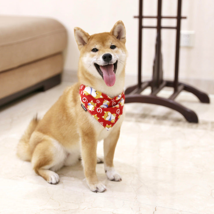 Saliva towel dog Japanese saliva triangle scarf