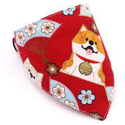 Saliva towel dog Japanese saliva triangle scarf