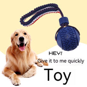 Interactive Dog Toy Ball Interactive Teether With Rope