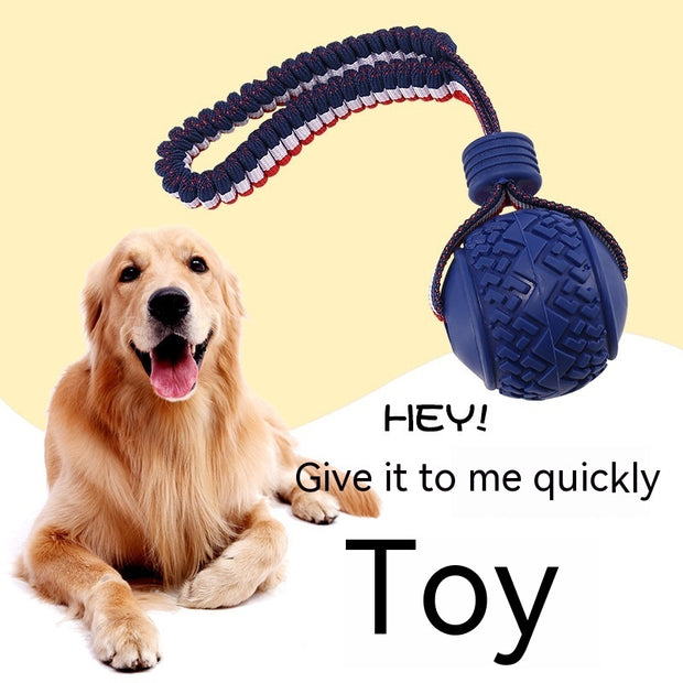 Interactive Dog Toy Ball Interactive Teether With Rope
