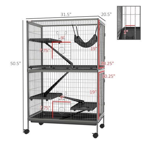 Large Chinchilla Cages With Hammock Fittings And Heavy Duty Wires