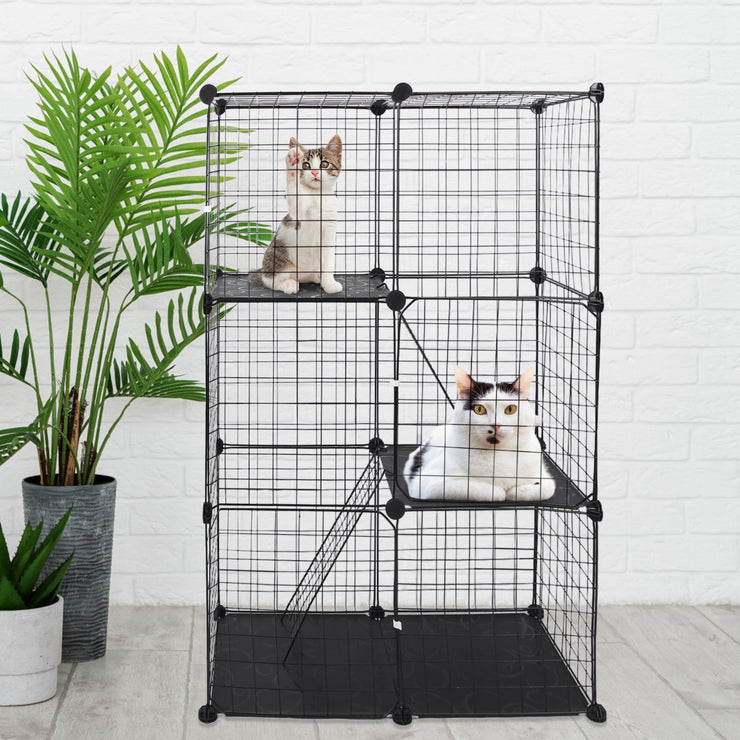 Cat Cage DIY Indoor Pet House, Suitable For Kittens, Puppies, Rabbits