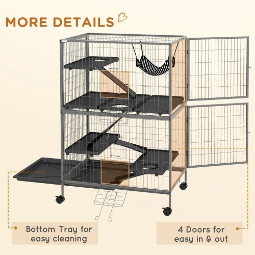 Large Chinchilla Cages With Hammock Fittings And Heavy Duty Wires