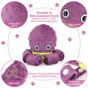 Interactive dog toy: snuffle, chew, puzzle, slow feed, plush fun