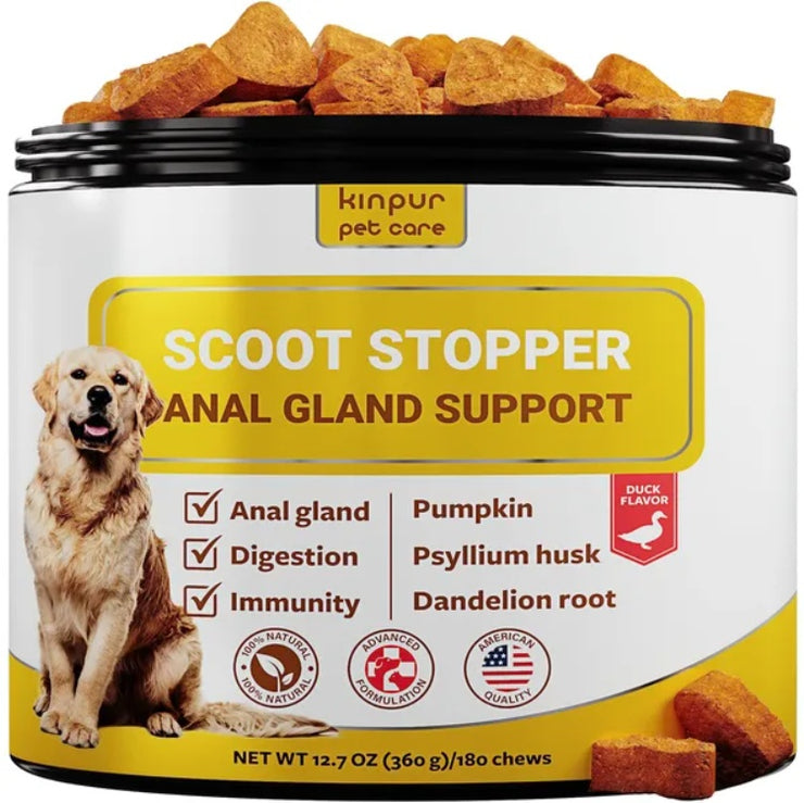 Supports digestion and anal glands with pumpkin and fiber-rich chews
